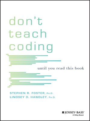 Don't Teach Coding - ebook